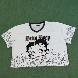 Womens Fleischer Studios Betty Boop Jersey Top Sz XL